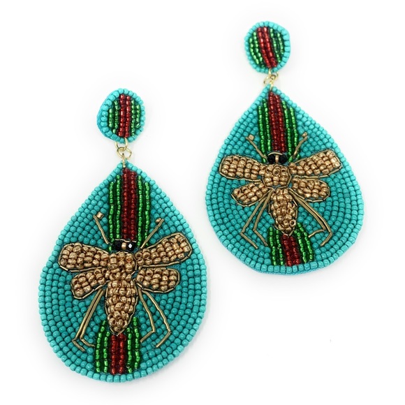 Buzzy Bee dropped earrings - Picture 2 of 6